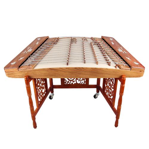 騰藝揚(yáng)琴樂(lè)器 專業(yè)演奏考級(jí)老花梨貝雕402楊琴 初學(xué)洋琴 廠家直銷